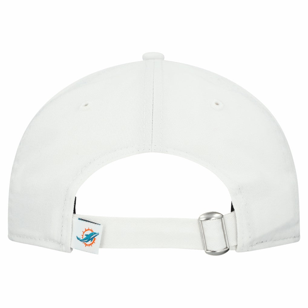 Miami Dolphins New Era Women's Team Fan 9TWENTY Adjustable Hat White | NFL