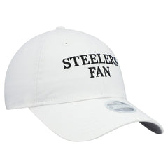 Pittsburgh Steelers New Era Women's Team Fan 9TWENTY Adjustable Hat White | NFL