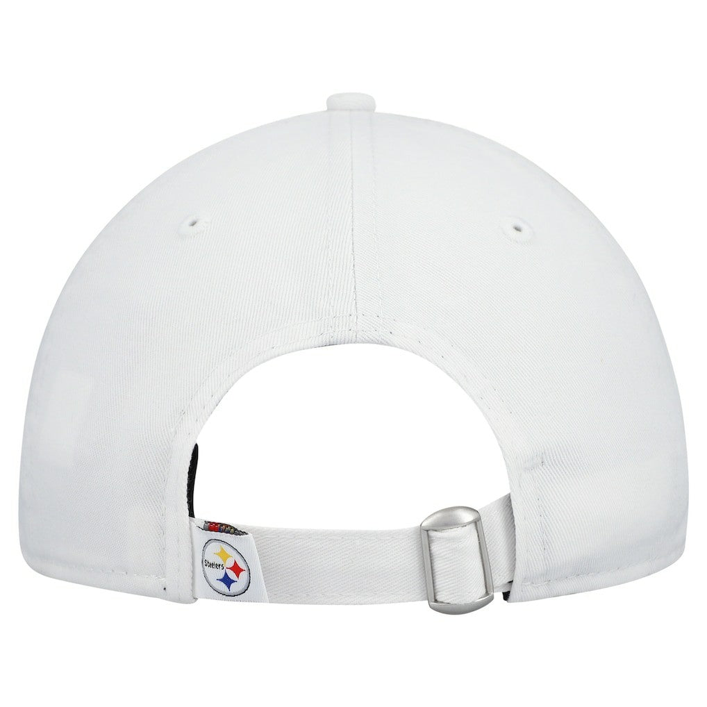 Pittsburgh Steelers New Era Women's Team Fan 9TWENTY Adjustable Hat White | NFL