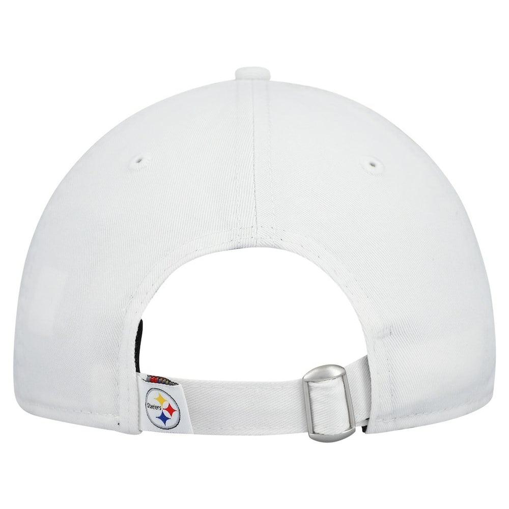 Pittsburgh Steelers New Era Women's Team Fan 9TWENTY Adjustable Hat White | NFL