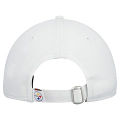 Pittsburgh Steelers New Era Women's Team Fan 9TWENTY Adjustable Hat White | NFL