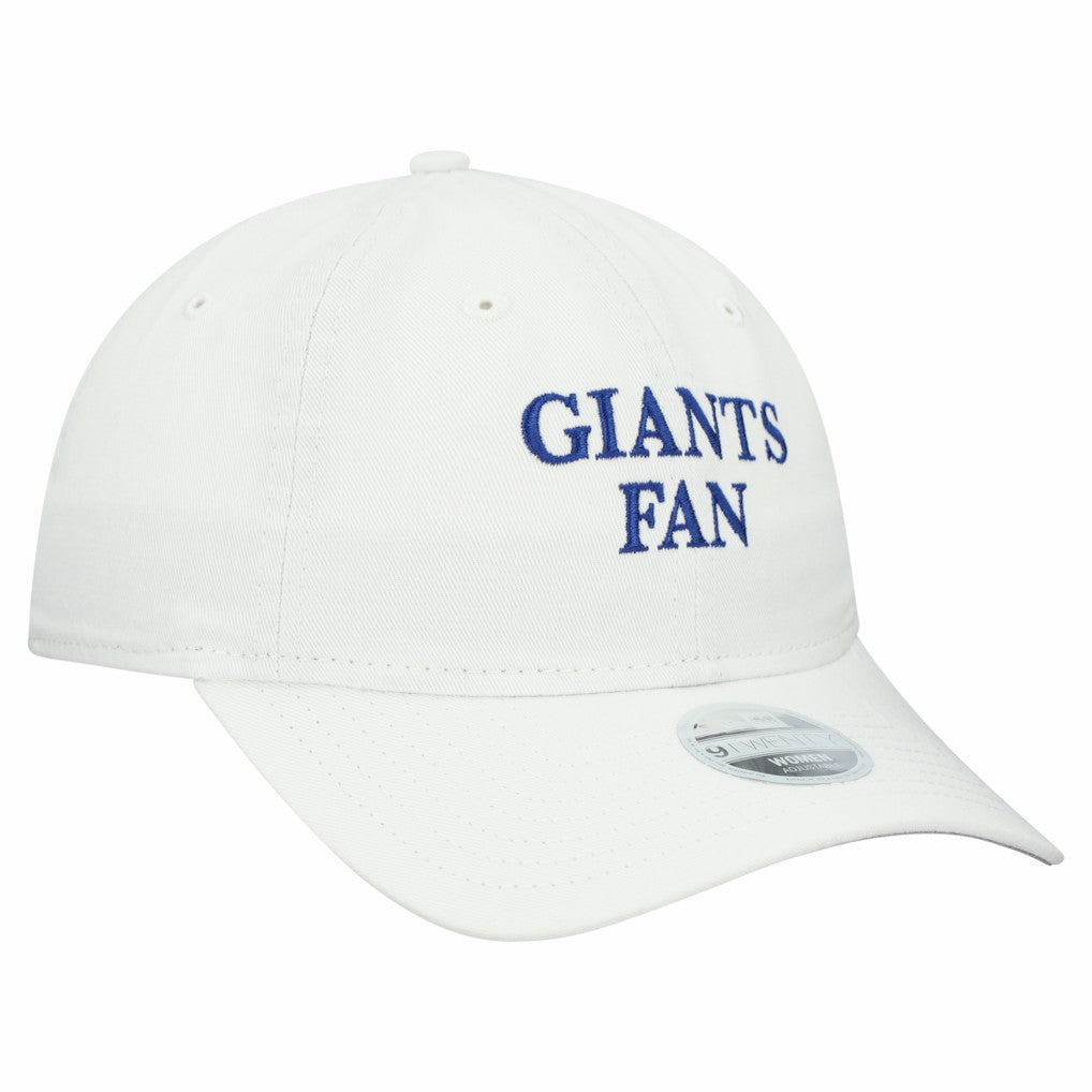New York Giants New Era Women's Team Fan 9TWENTY Adjustable Hat White | NFL