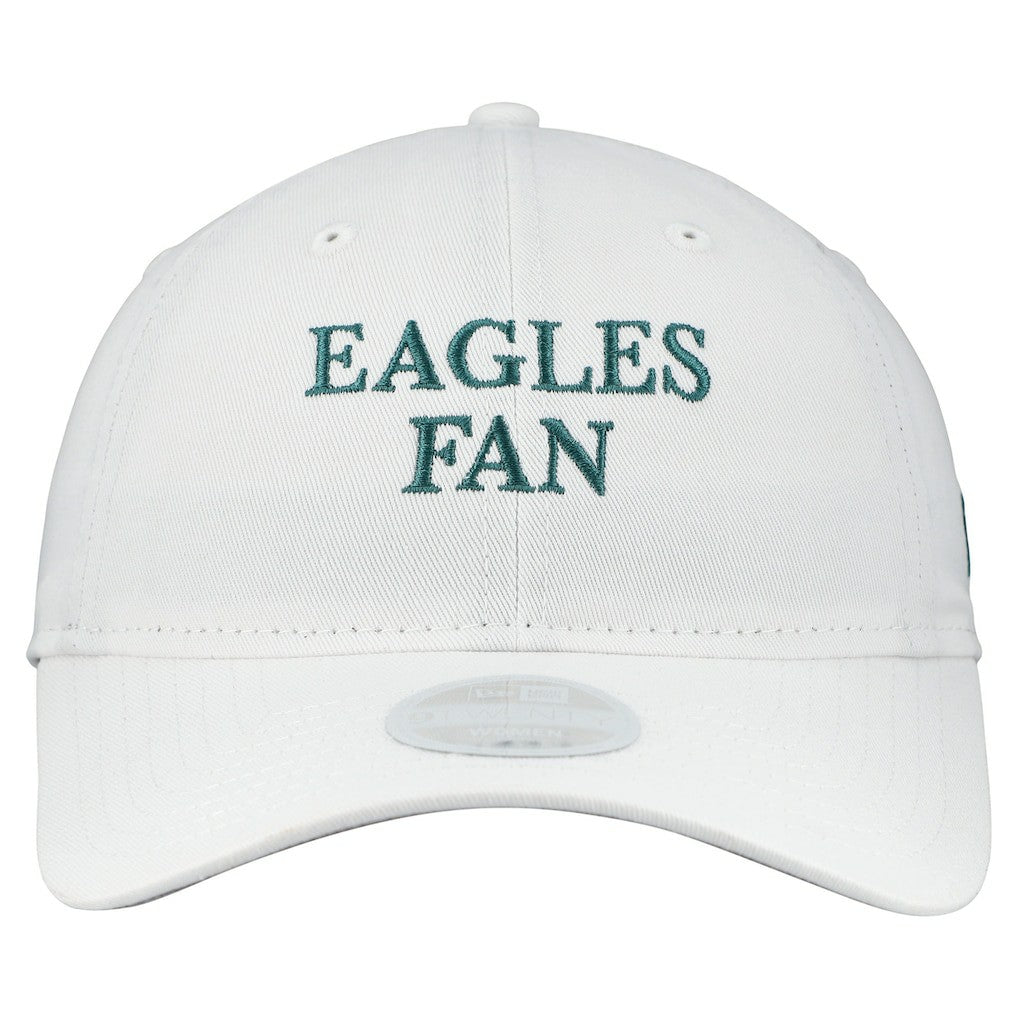 Philadelphia Eagles New Era Women's Team Fan 9TWENTY Adjustable Hat White | NFL