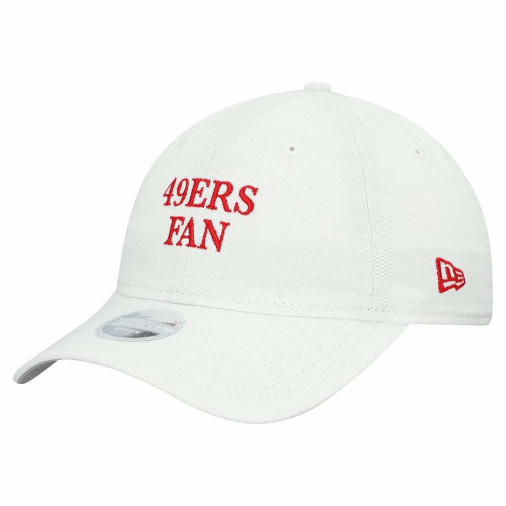 San Francisco 49ers New Era Women's Team Fan 9TWENTY Adjustable Hat White | NFL