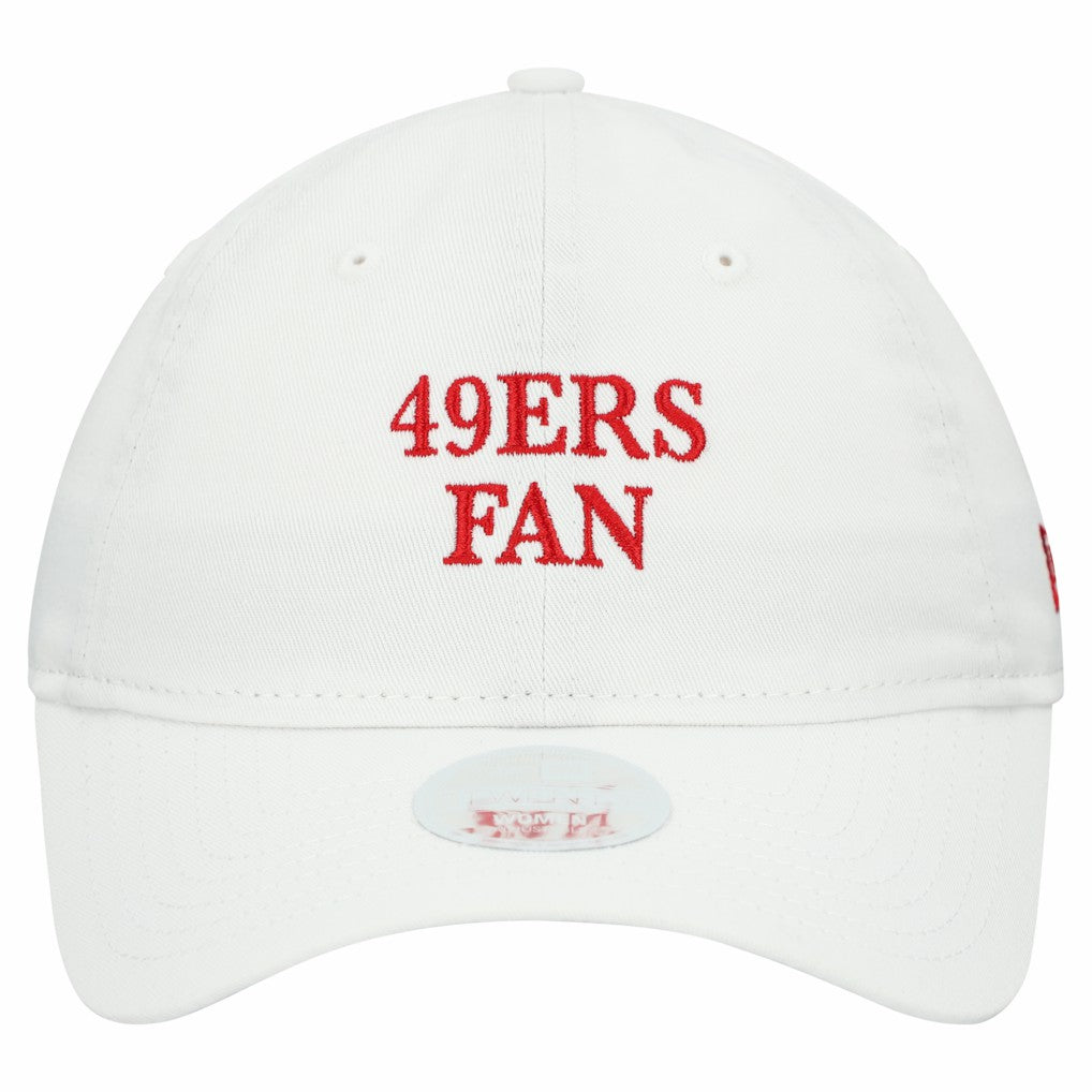 San Francisco 49ers New Era Women's Team Fan 9TWENTY Adjustable Hat White | NFL