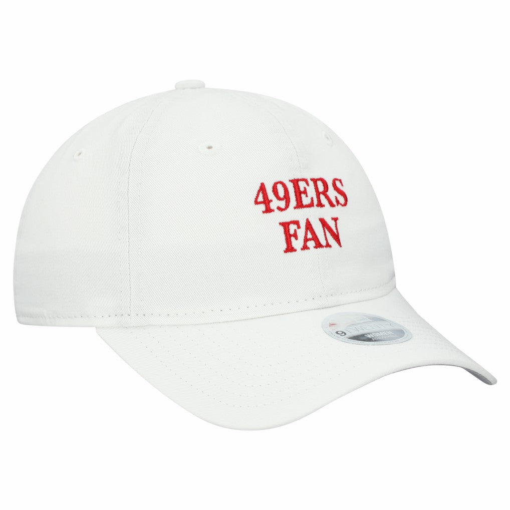 San Francisco 49ers New Era Women's Team Fan 9TWENTY Adjustable Hat White | NFL