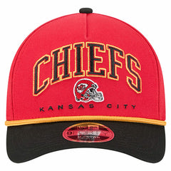 Kansas City Chiefs New Era Arch COOLERA 9FORTY A-Frame M-Crown Adjustable Hat Red | NFL