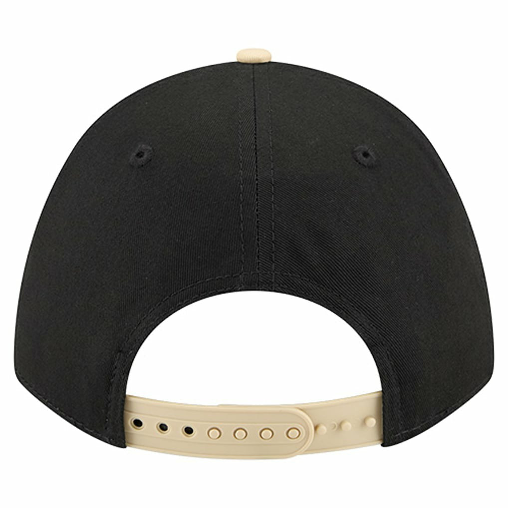 New Orleans Saints New Era Arch COOLERA 9FORTY A-Frame M-Crown Adjustable Hat Black | NFL