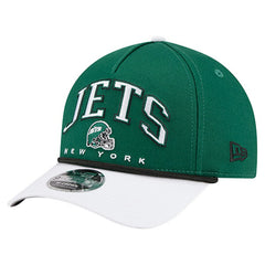 New York Jets New Era Arch COOLERA 9FORTY A-Frame M-Crown Adjustable Hat Green | NFL