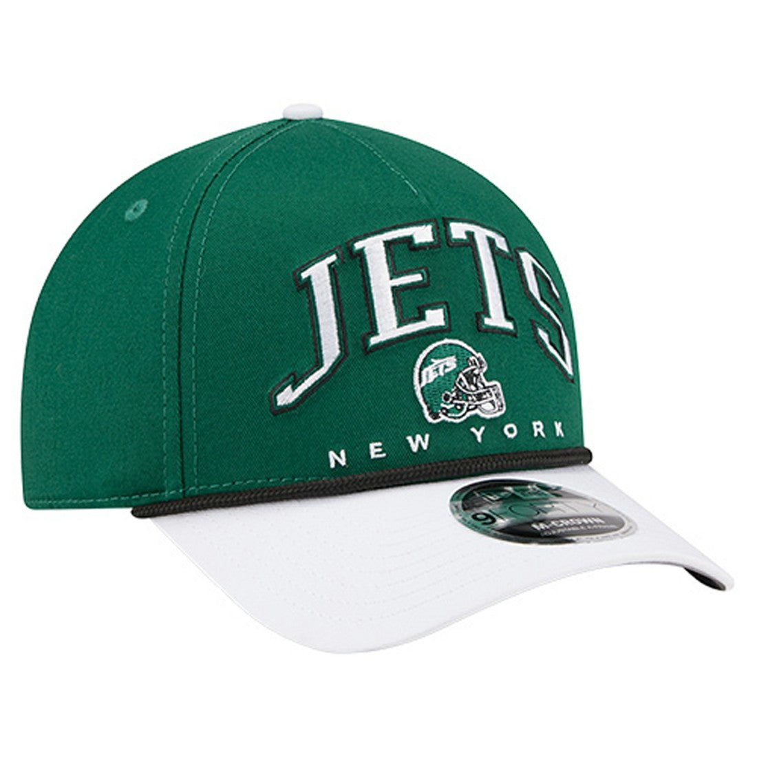 New York Jets New Era Arch COOLERA 9FORTY A-Frame M-Crown Adjustable Hat Green | NFL