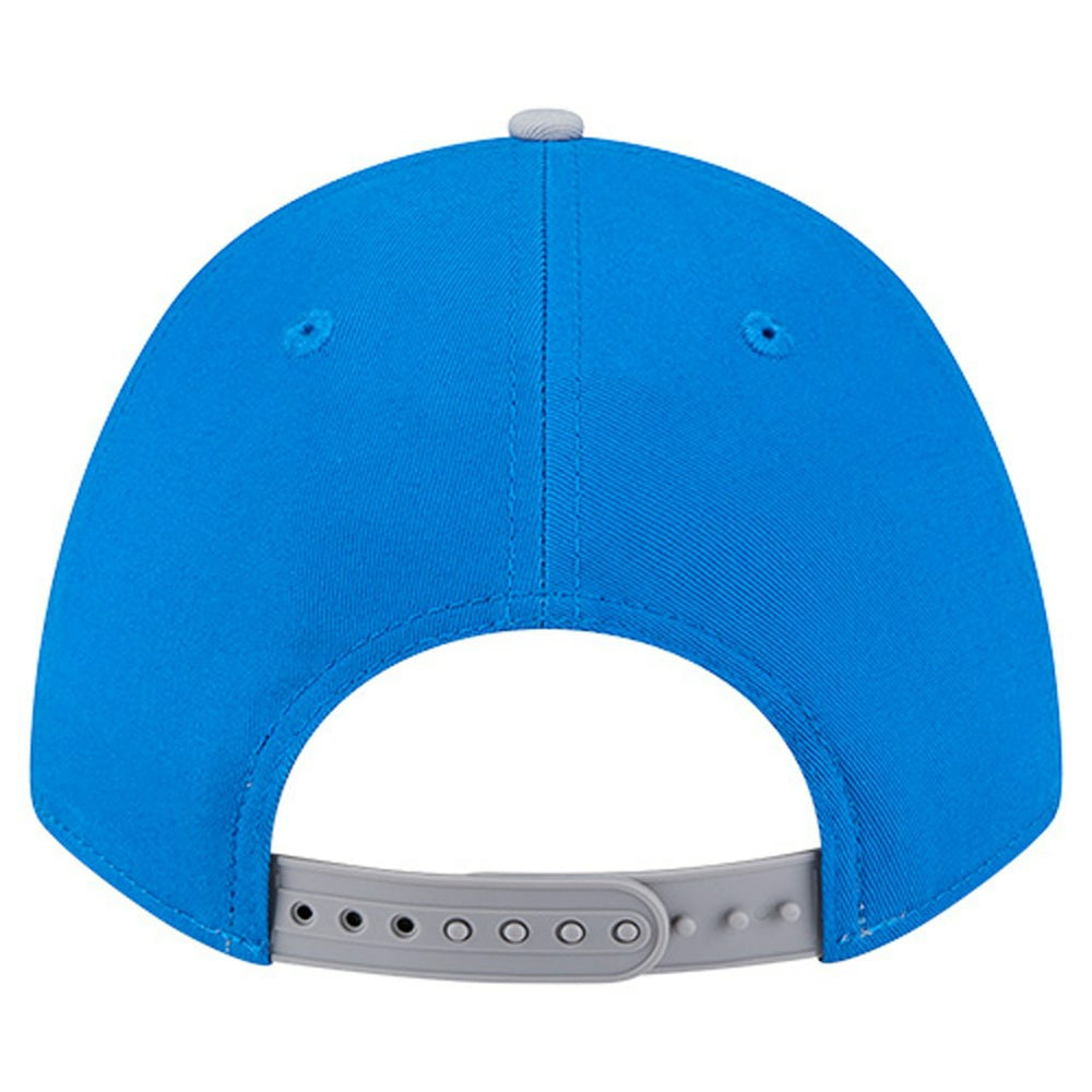 Detroit Lions New Era Throwback Arch COOLERA 9FORTY A-Frame M-Crown Adjustable Hat Blue | NFL