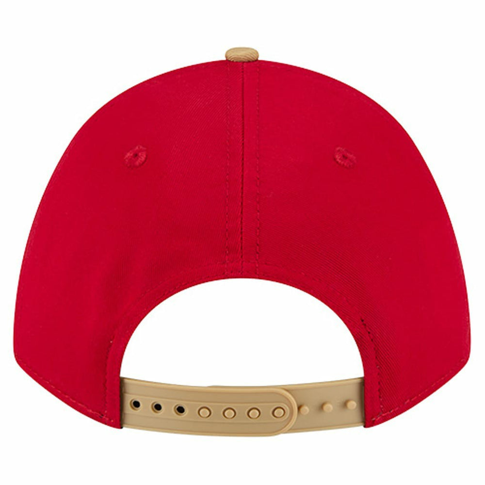 San Francisco 49ers New Era Throwback Arch COOLERA 9FORTY A-Frame M-Crown Adjustable Hat Scarlet | NFL