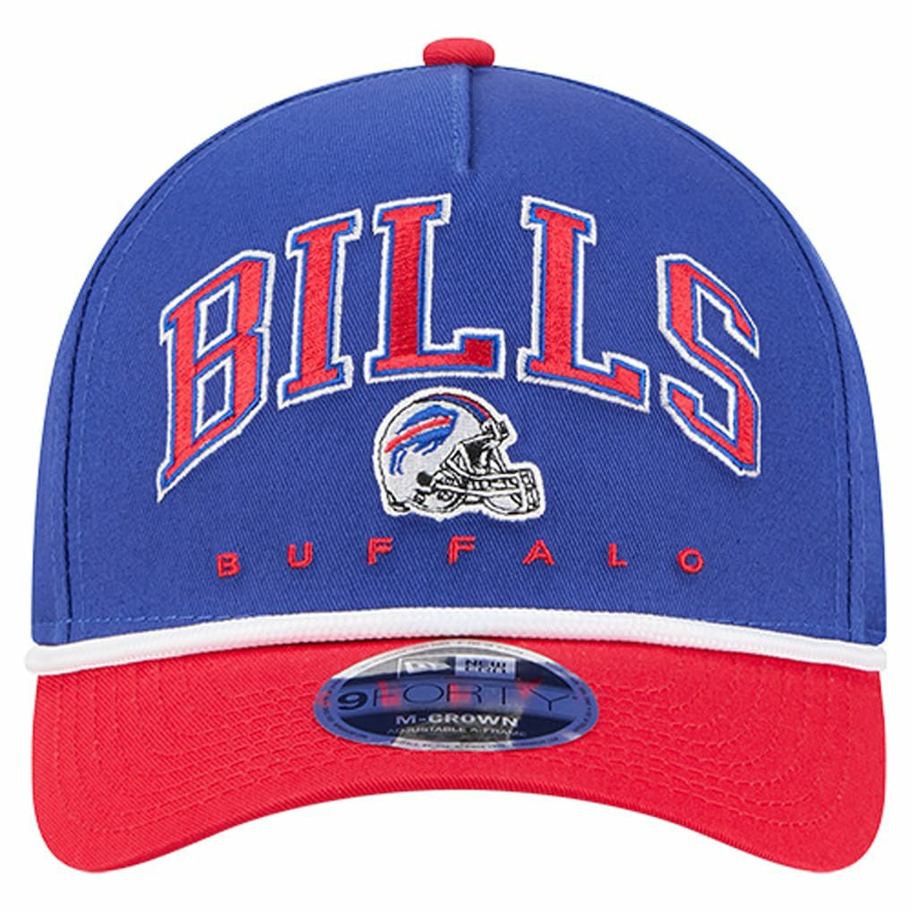 Buffalo Bills New Era Arch COOLERA 9FORTY A-Frame M-Crown Adjustable Hat Royal | NFL