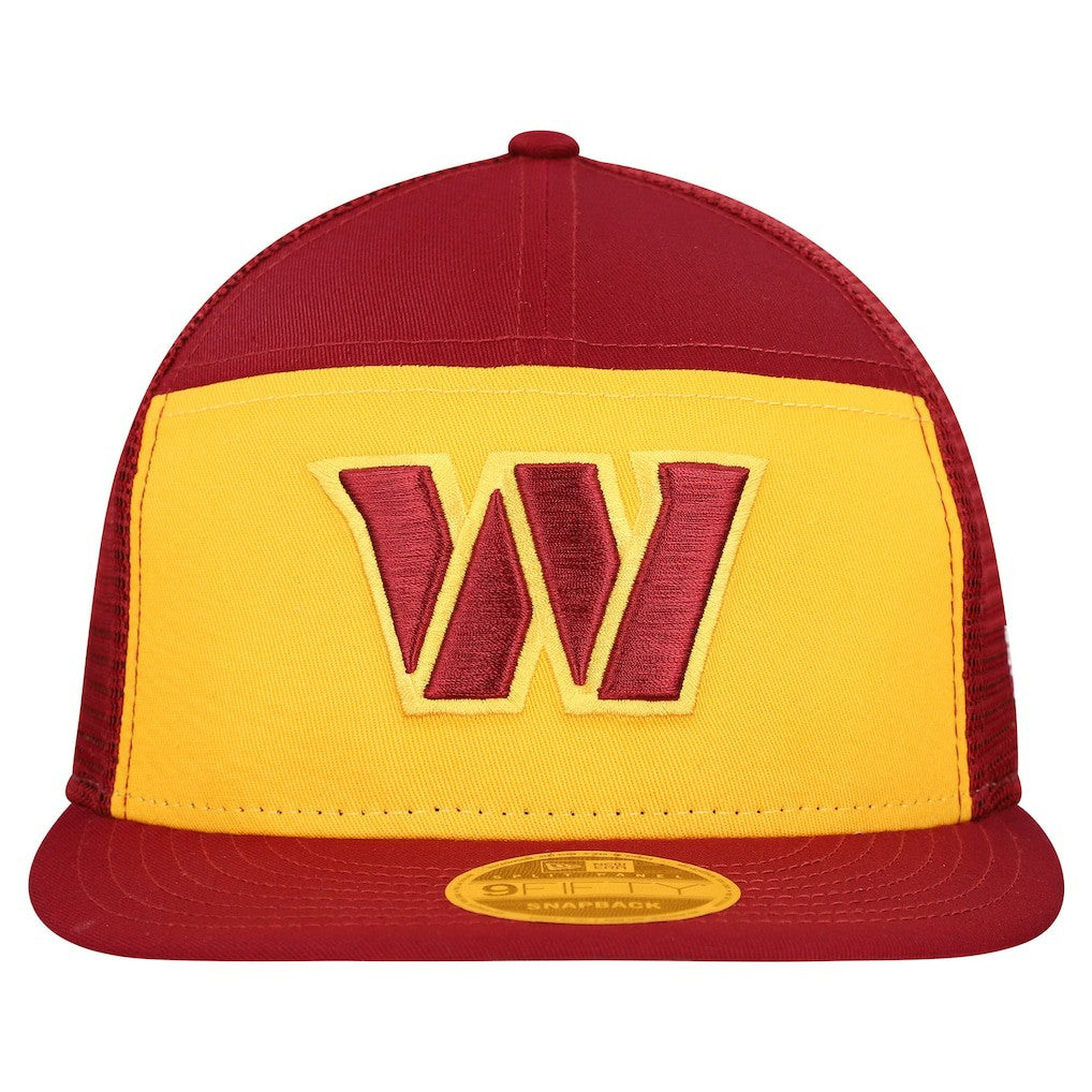 Washington Commanders New Era Outdoor Split Panel 9FIFTY Snapback Hat Gold/Burgundy | NFL