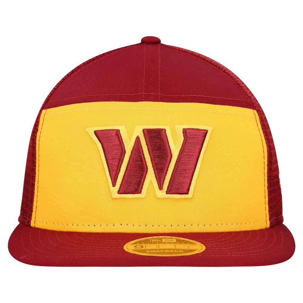 Washington Commanders New Era Outdoor Split Panel 9FIFTY Snapback Hat Gold/Burgundy | NFL