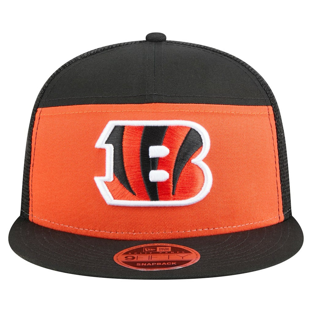 Cincinnati Bengals New Era Outdoor Split Panel 9FIFTY Snapback Hat Orange/Black | NFL