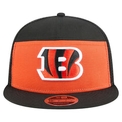 Cincinnati Bengals New Era Outdoor Split Panel 9FIFTY Snapback Hat Orange/Black | NFL