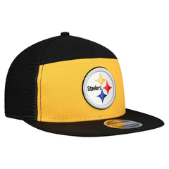 Pittsburgh Steelers New Era Outdoor Split Panel 9FIFTY Snapback Hat Gold/Black | NFL