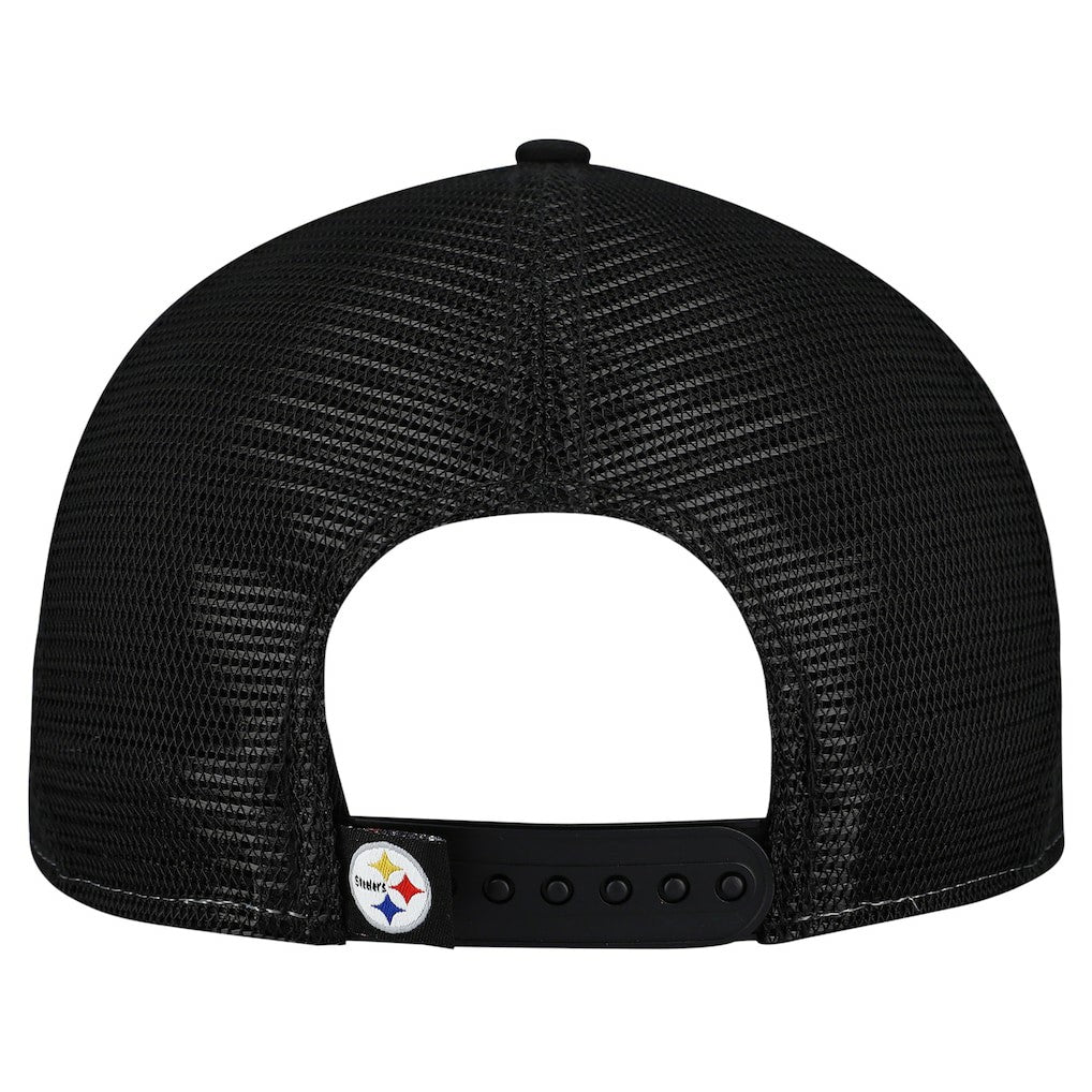 Pittsburgh Steelers New Era Outdoor Split Panel 9FIFTY Snapback Hat Gold/Black | NFL