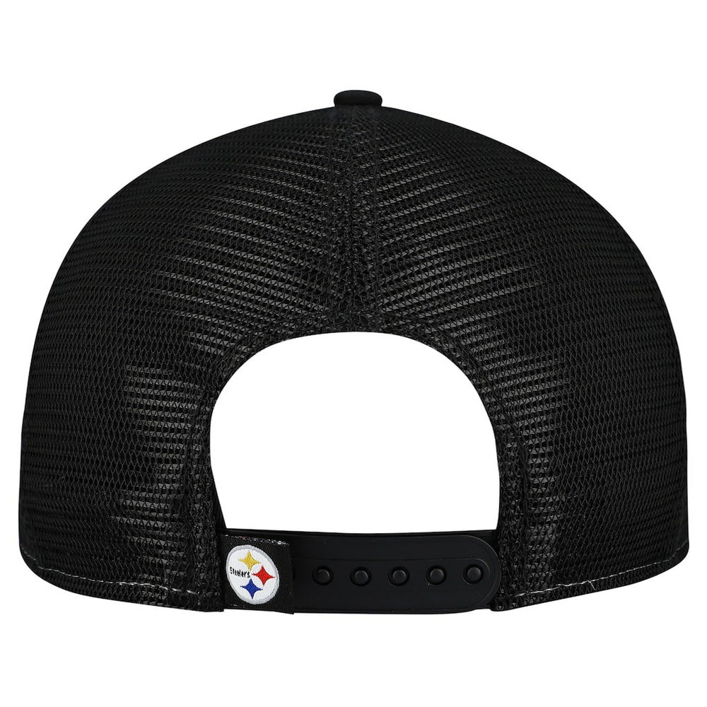 Pittsburgh Steelers New Era Outdoor Split Panel 9FIFTY Snapback Hat Gold/Black | NFL