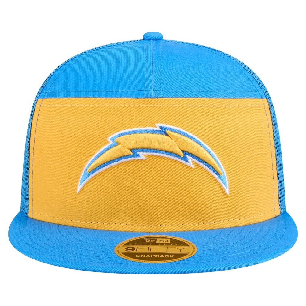 Los Angeles Chargers New Era Outdoor Split Panel 9FIFTY Snapback Hat Gold/Powder Blue | NFL