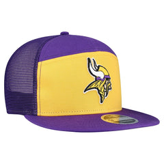 Minnesota Vikings New Era Outdoor Split Panel 9FIFTY Snapback Hat Gold/Purple | NFL