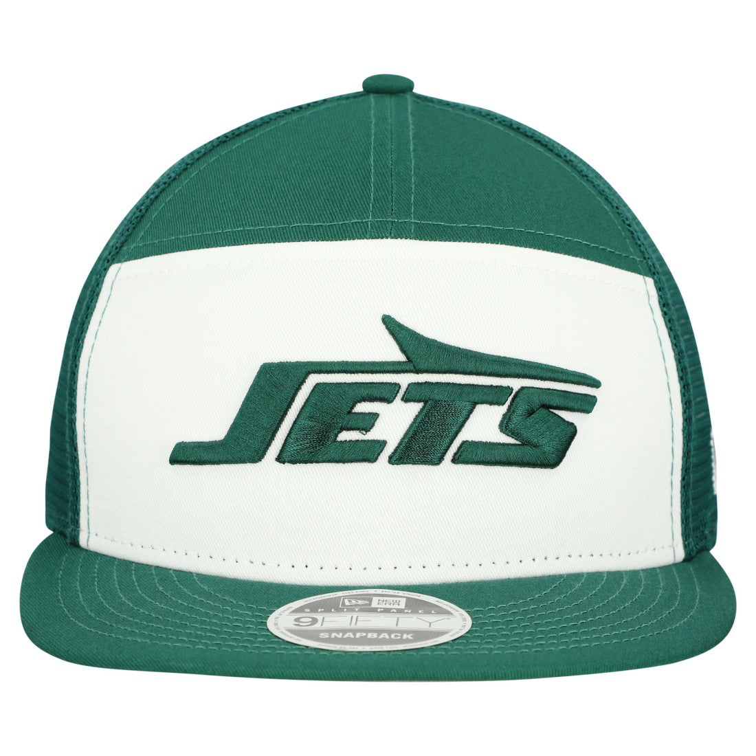 New York Jets New Era Outdoor Split Panel 9FIFTY Snapback Hat White/Green | NFL