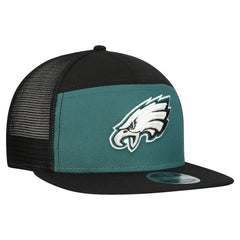 Philadelphia Eagles New Era Outdoor Split Panel 9FIFTY Snapback Hat Midnight Green/Black | NFL