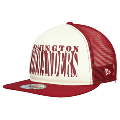 Washington Commanders New Era Cutout A-Frame 9FIFTY Snapback Hat Cream/Burgundy | NFL