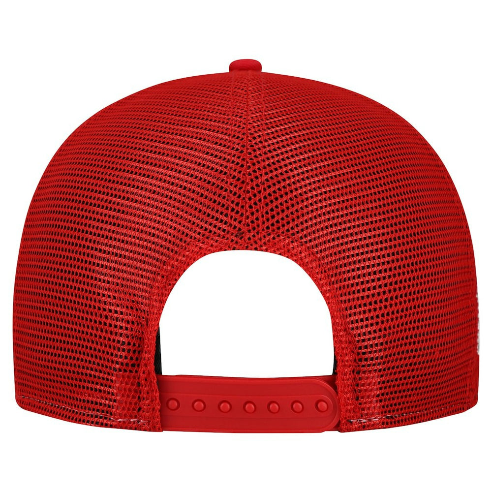 Kansas City Chiefs New Era Cutout A-Frame 9FIFTY Snapback Hat Cream/Red | NFL