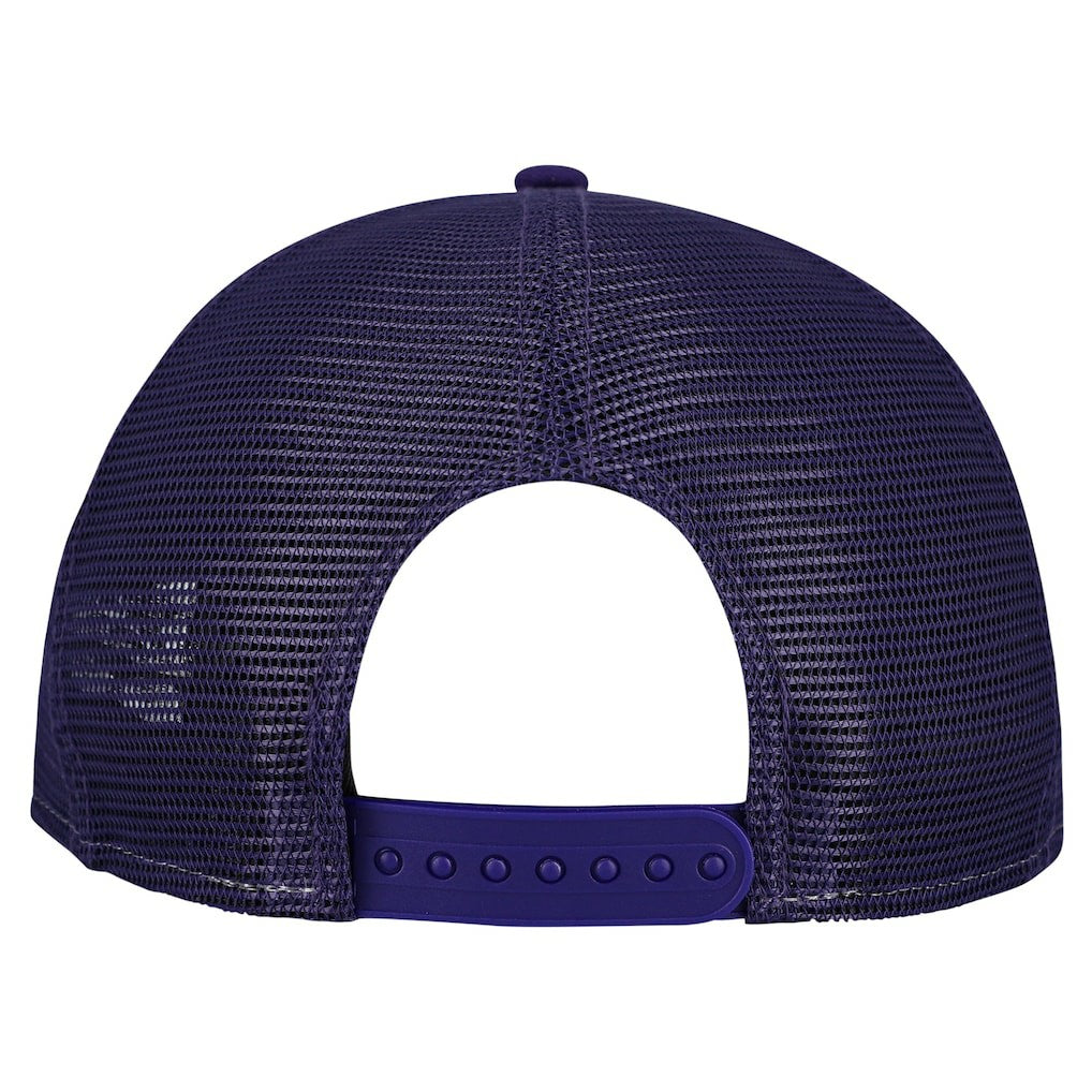 Minnesota Vikings New Era Cutout A-Frame 9FIFTY Snapback Hat Cream/Purple | NFL