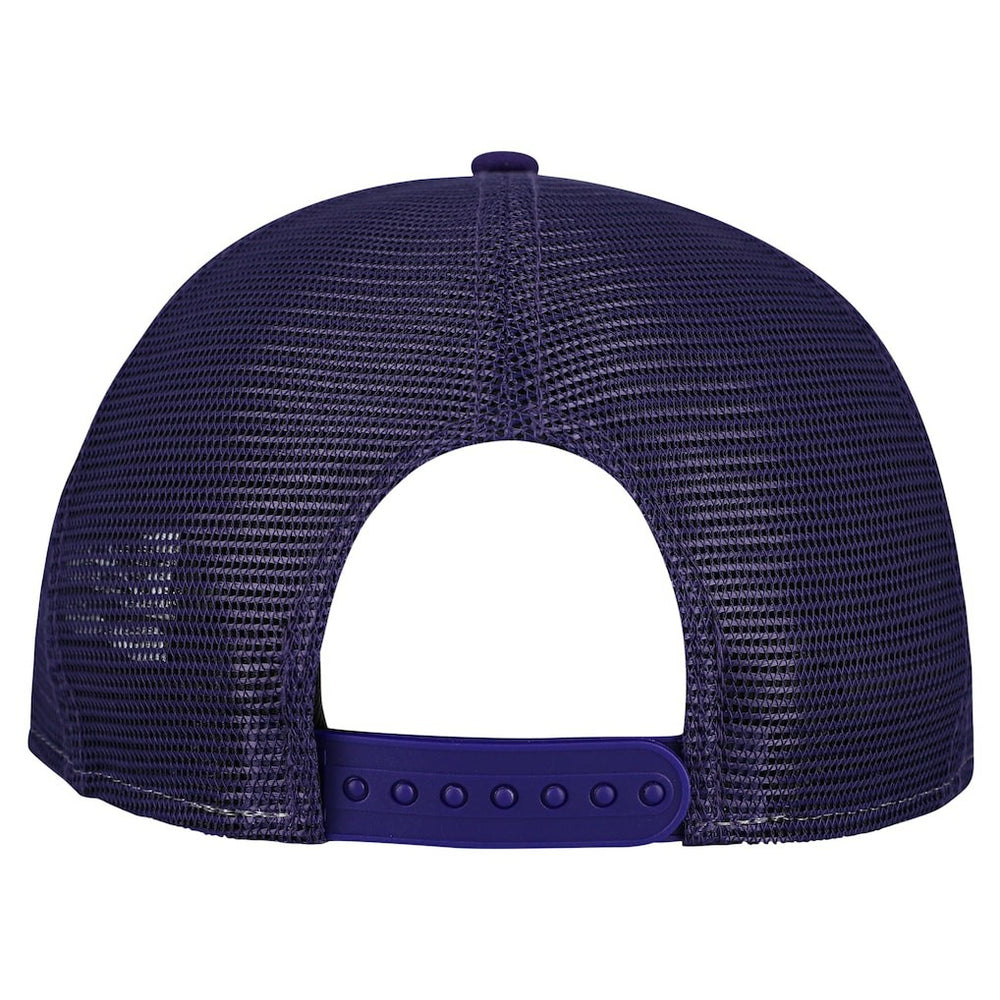 Minnesota Vikings New Era Cutout A-Frame 9FIFTY Snapback Hat Cream/Purple | NFL