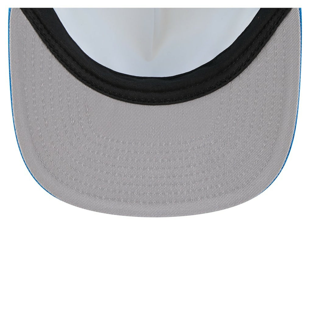 Detroit Lions New Era Cutout A-Frame 9FIFTY Snapback Hat Cream/Blue | NFL