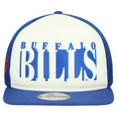Buffalo Bills New Era Throwback Cutout A-Frame 9FIFTY Snapback Hat Cream/Royal | NFL