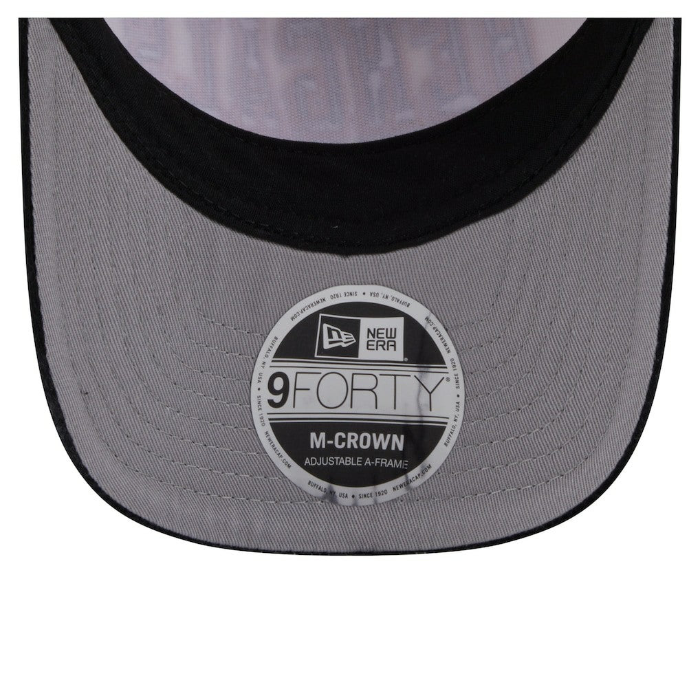 Cincinnati Bengals New Era Head Two-Tone Sided Corduroy 9FORTY A-Frame Adjustable Hat Cream/Black | NFL