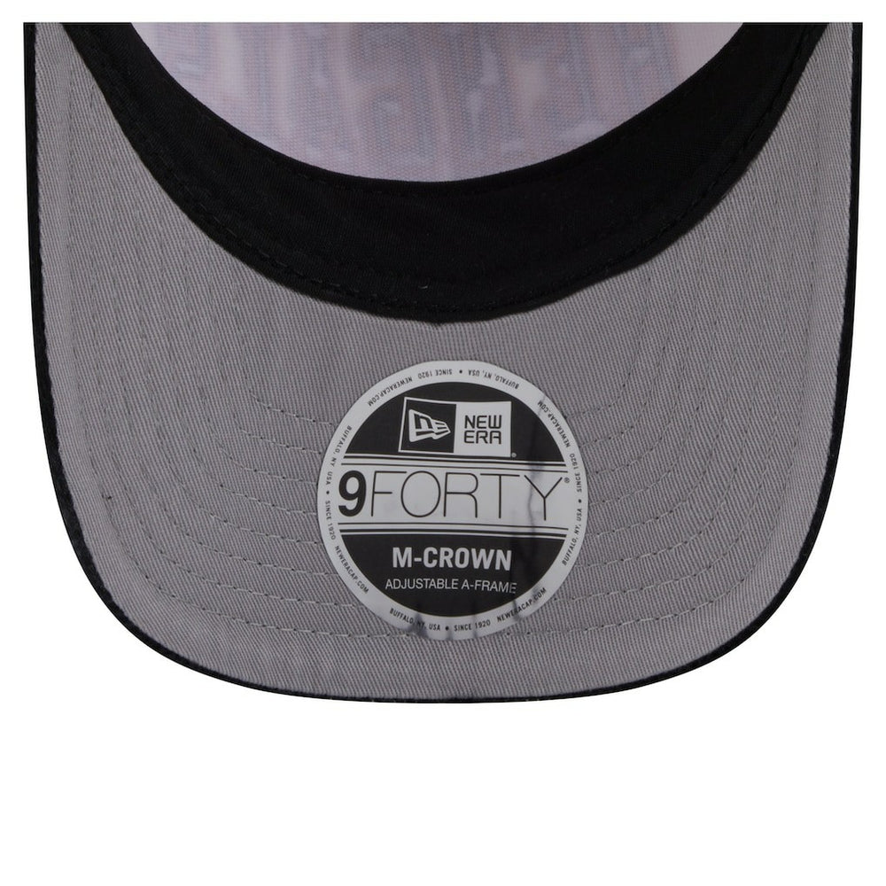 Cincinnati Bengals New Era Head Two-Tone Sided Corduroy 9FORTY A-Frame Adjustable Hat Cream/Black | NFL