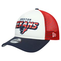 Houston Texans New Era Youth Streak 9FORTY A-Frame Adjustable Hat White/Navy | NFL