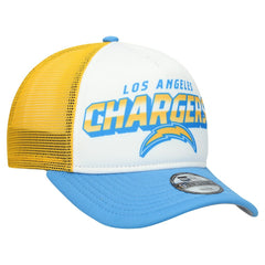 Los Angeles Chargers New Era Youth Streak 9FORTY A-Frame Adjustable Hat White/Powder Blue | NFL