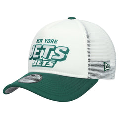 New York Jets New Era Youth Streak 9FORTY A-Frame Adjustable Hat White/Green | NFL