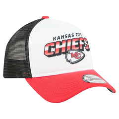 Kansas City Chiefs New Era Youth Streak 9FORTY A-Frame Adjustable Hat White/Red | NFL