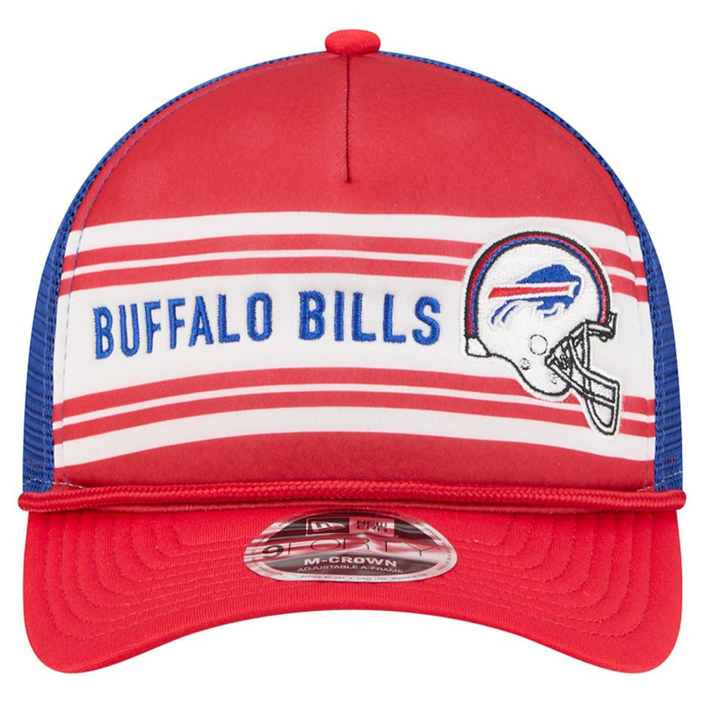 Buffalo Bills New Era Linear A-Frame 9FORTY Adjustable Hat Red | NFL