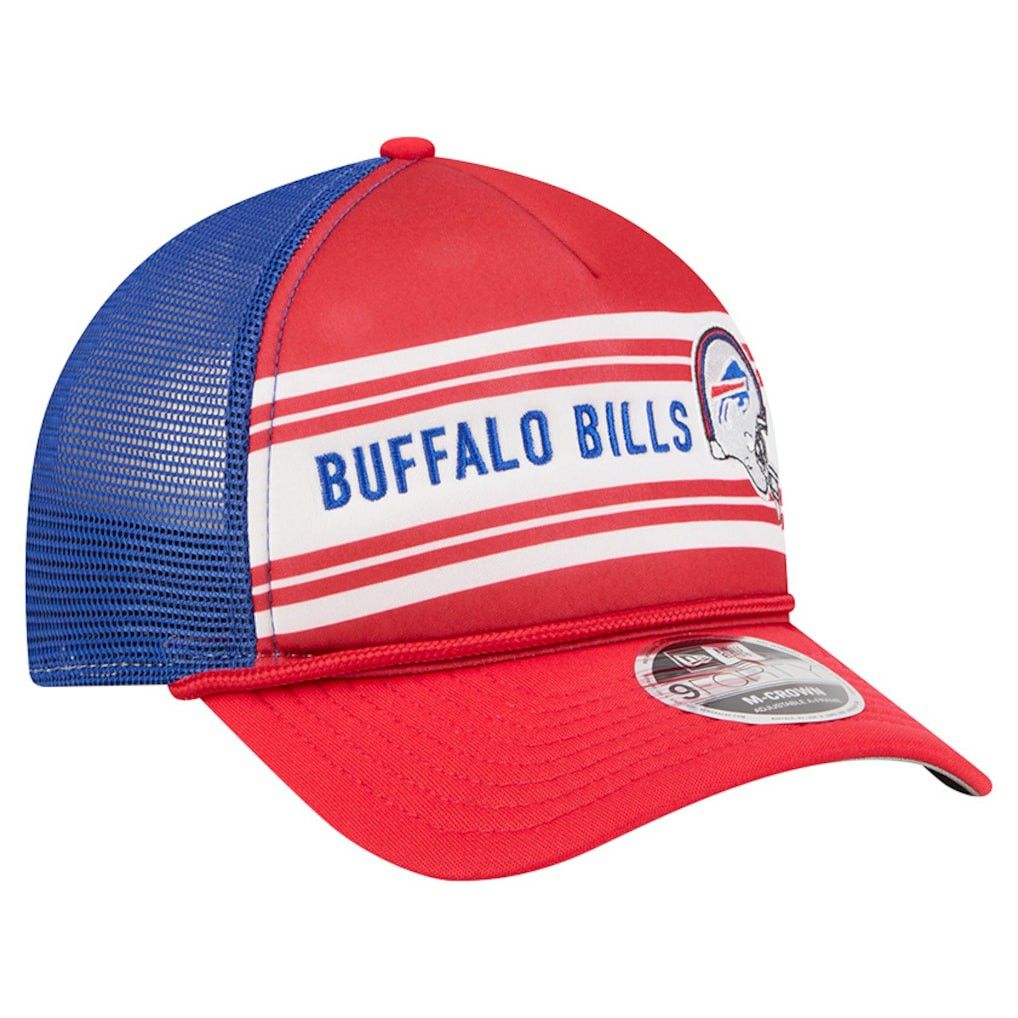 Buffalo Bills New Era Linear A-Frame 9FORTY Adjustable Hat Red | NFL