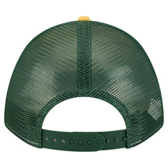 Green Bay Packers New Era Linear A-Frame 9FORTY Adjustable Hat Gold | NFL