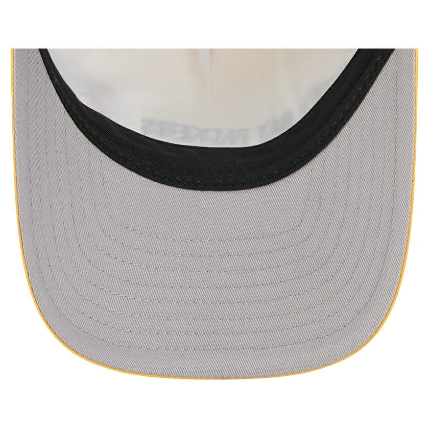 Green Bay Packers New Era Linear A-Frame 9FORTY Adjustable Hat Gold | NFL