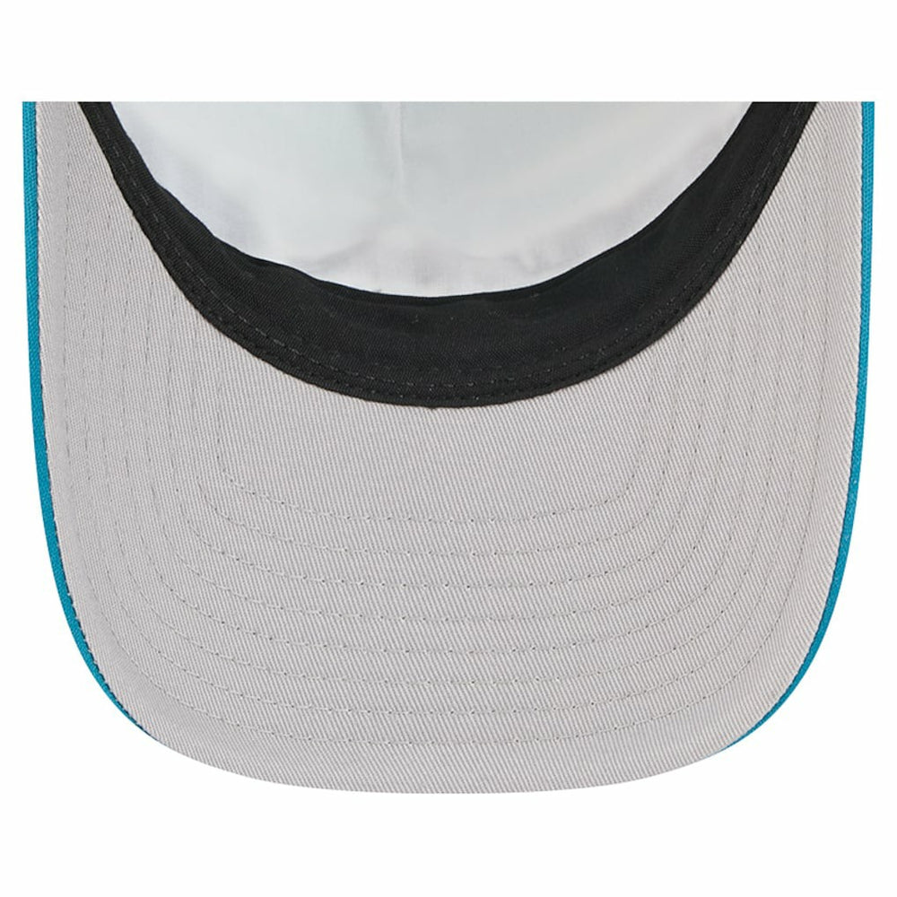 Jacksonville Jaguars New Era Throwback Linear A-Frame 9FORTY Adjustable Hat Teal | NFL