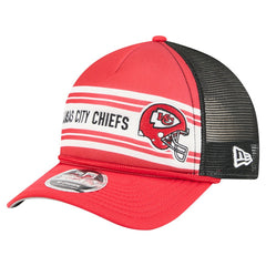 Kansas City Chiefs New Era Linear A-Frame 9FORTY Adjustable Hat Red | NFL