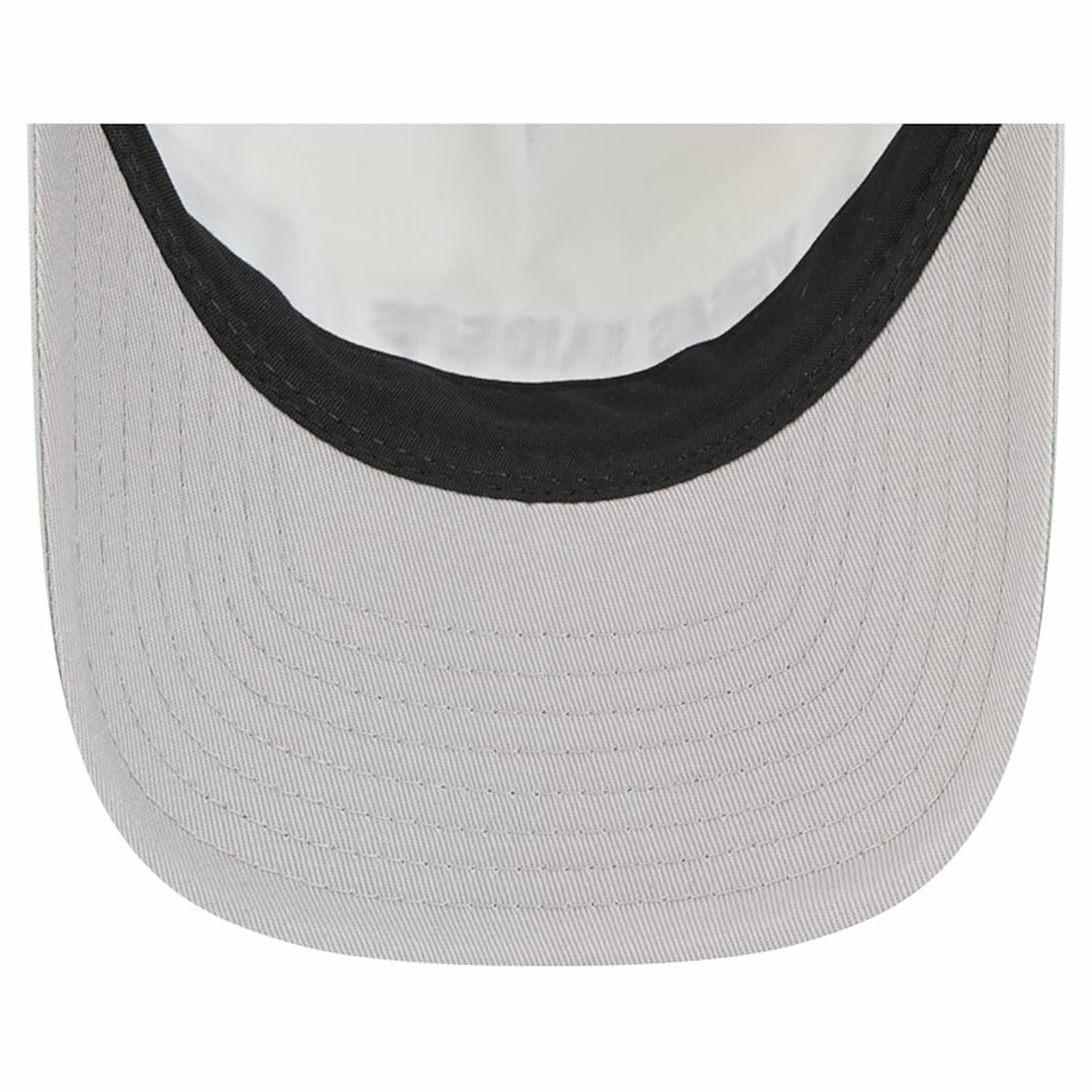 Las Vegas Raiders New Era Linear A-Frame 9FORTY Adjustable Hat Silver | NFL