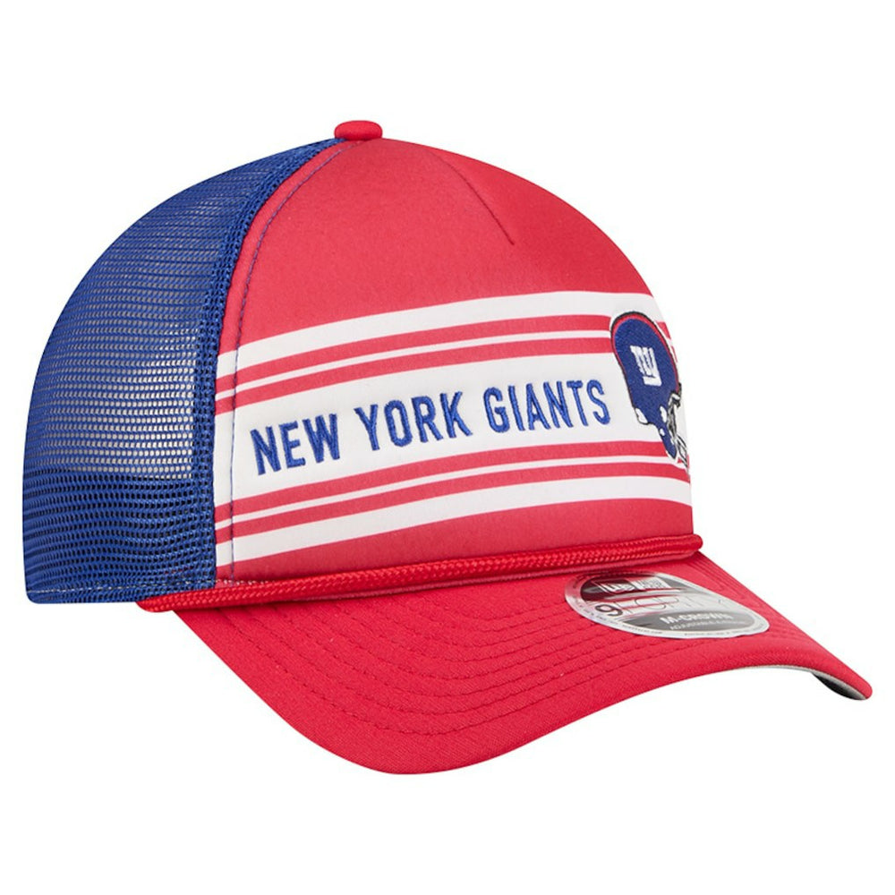 New York Giants New Era Linear A-Frame 9FORTY Adjustable Hat Red | NFL