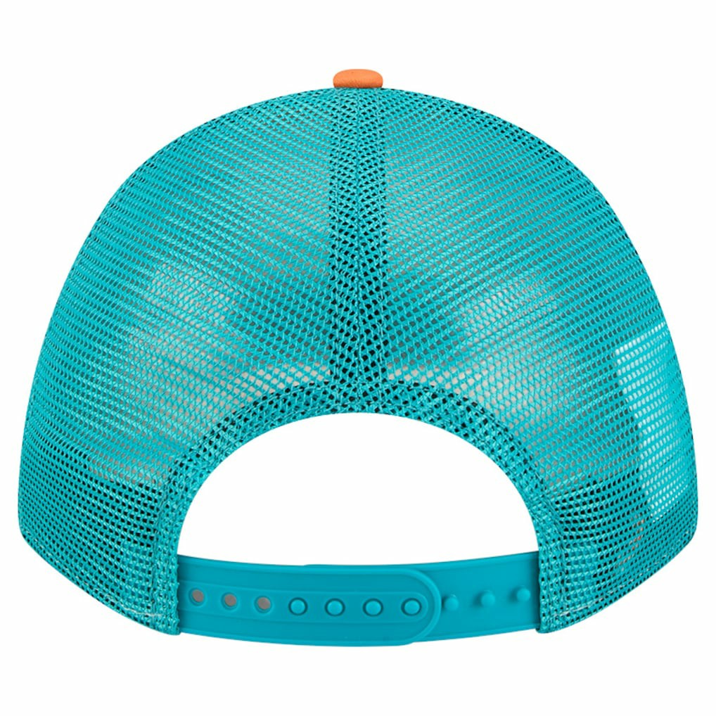 Miami Dolphins New Era Linear A-Frame 9FORTY Adjustable Hat Orange | NFL