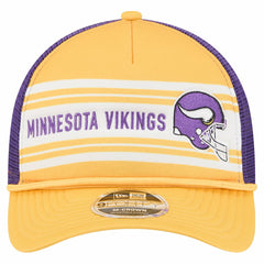 Minnesota Vikings New Era Linear A-Frame 9FORTY Adjustable Hat Gold | NFL